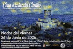 La Cena a la Luz del Castillo tendrá lugar el viernes 26 de junio
