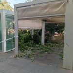 Una violenta tormenta con granizo y un reventón cálido sacuden Villena y el interior de la provincia